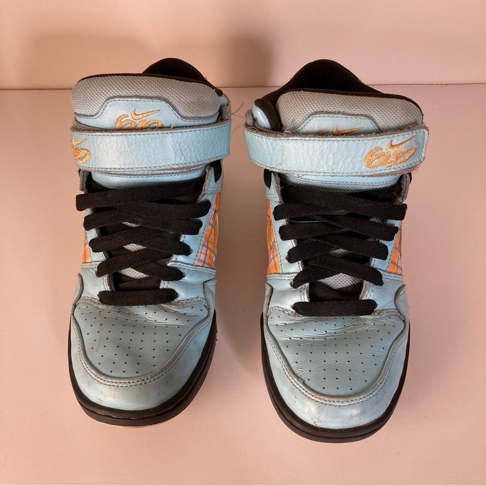 Nike iD custom baby blue air 6.0 high top sneakers size 6.5 - Picture 6 of 12